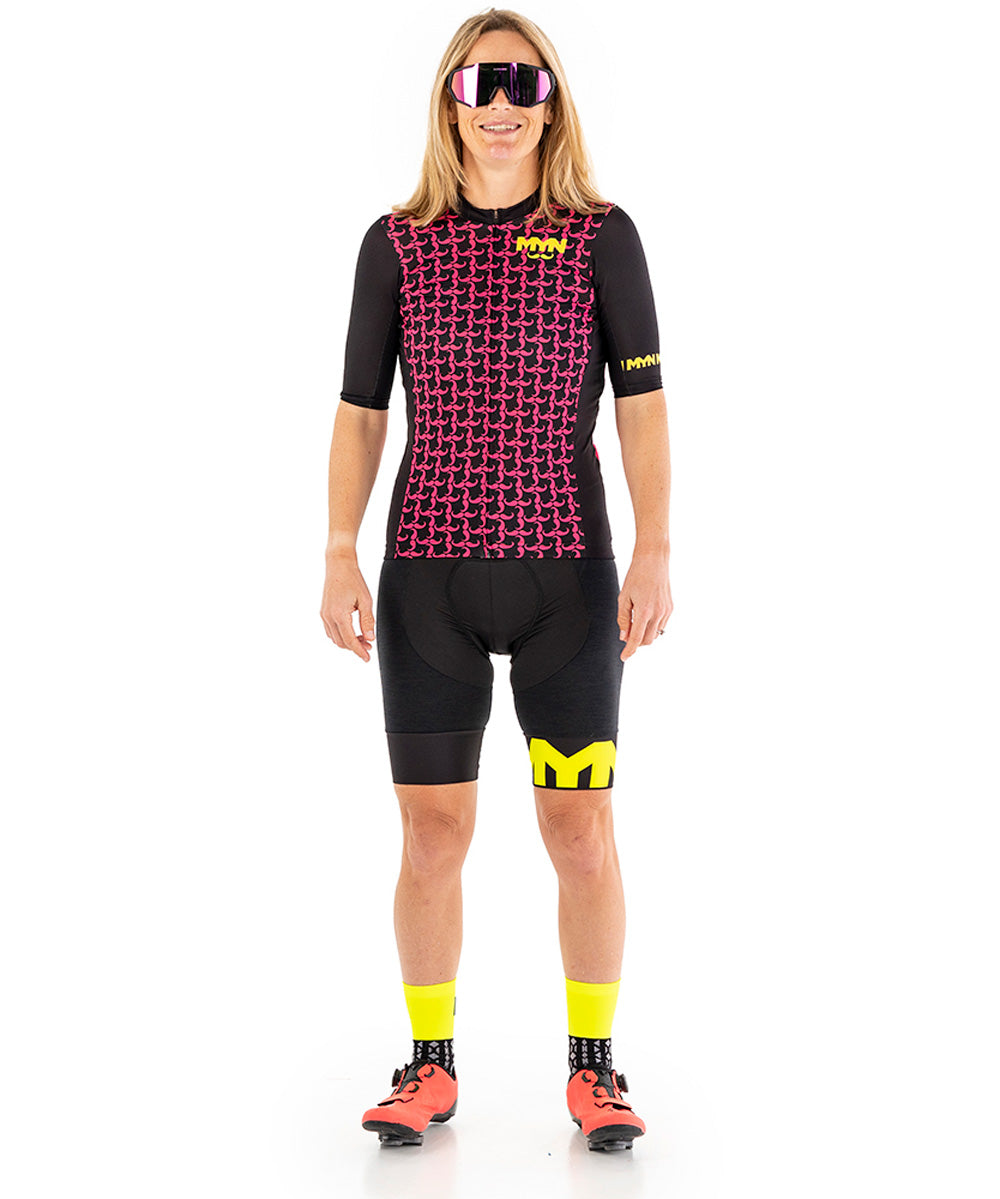 MYN Sport, BAFFO Women's Cycling Jersey - Pink