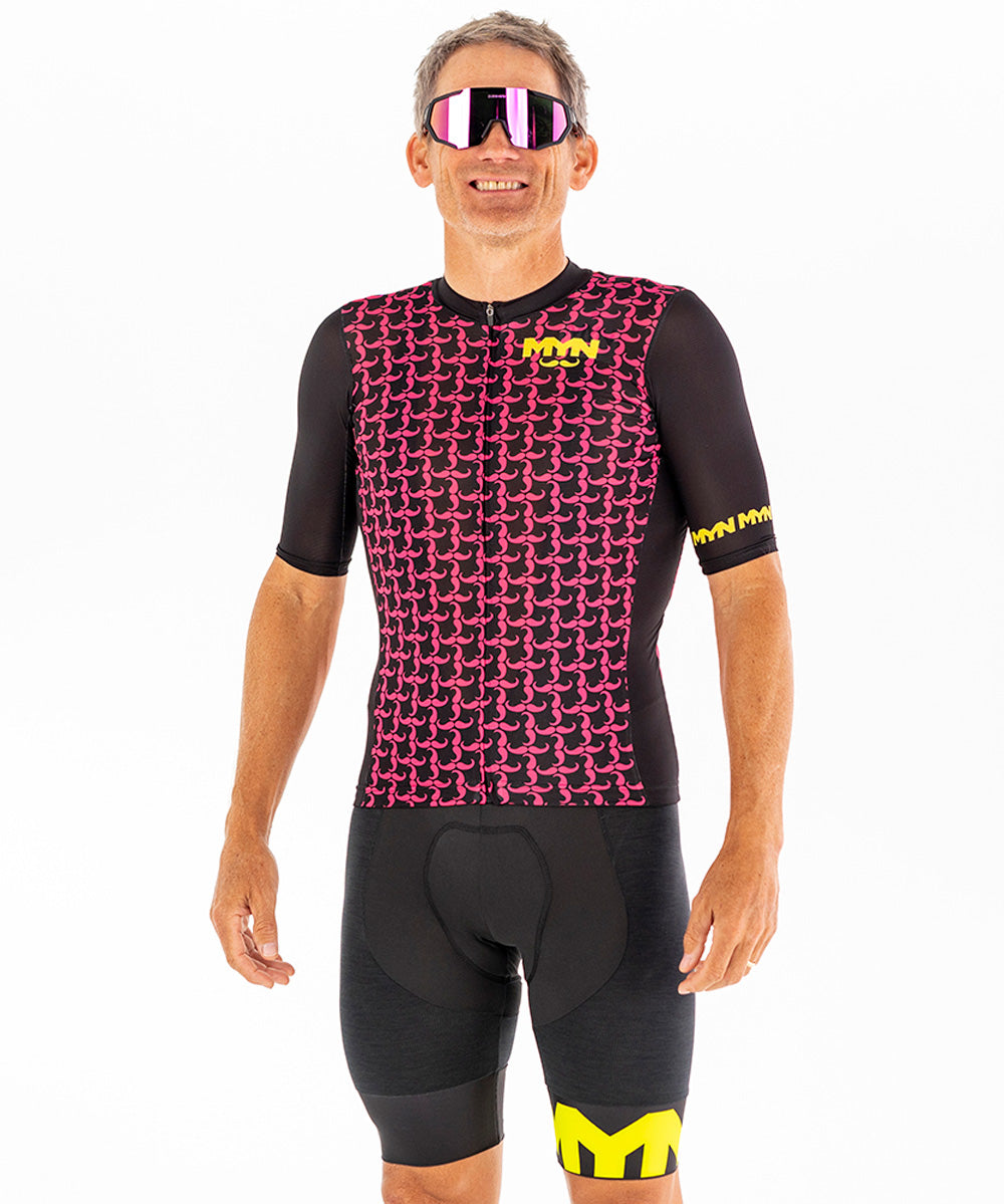 MYN Sport, BAFFO Men's Cycling Jersey - Pink