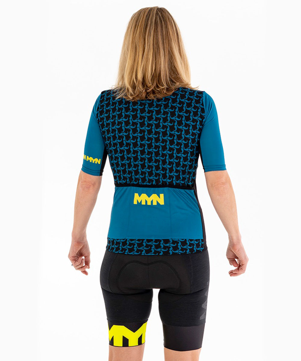 MYN Sport, BAFFO Women's Cycling Jersey - Blue