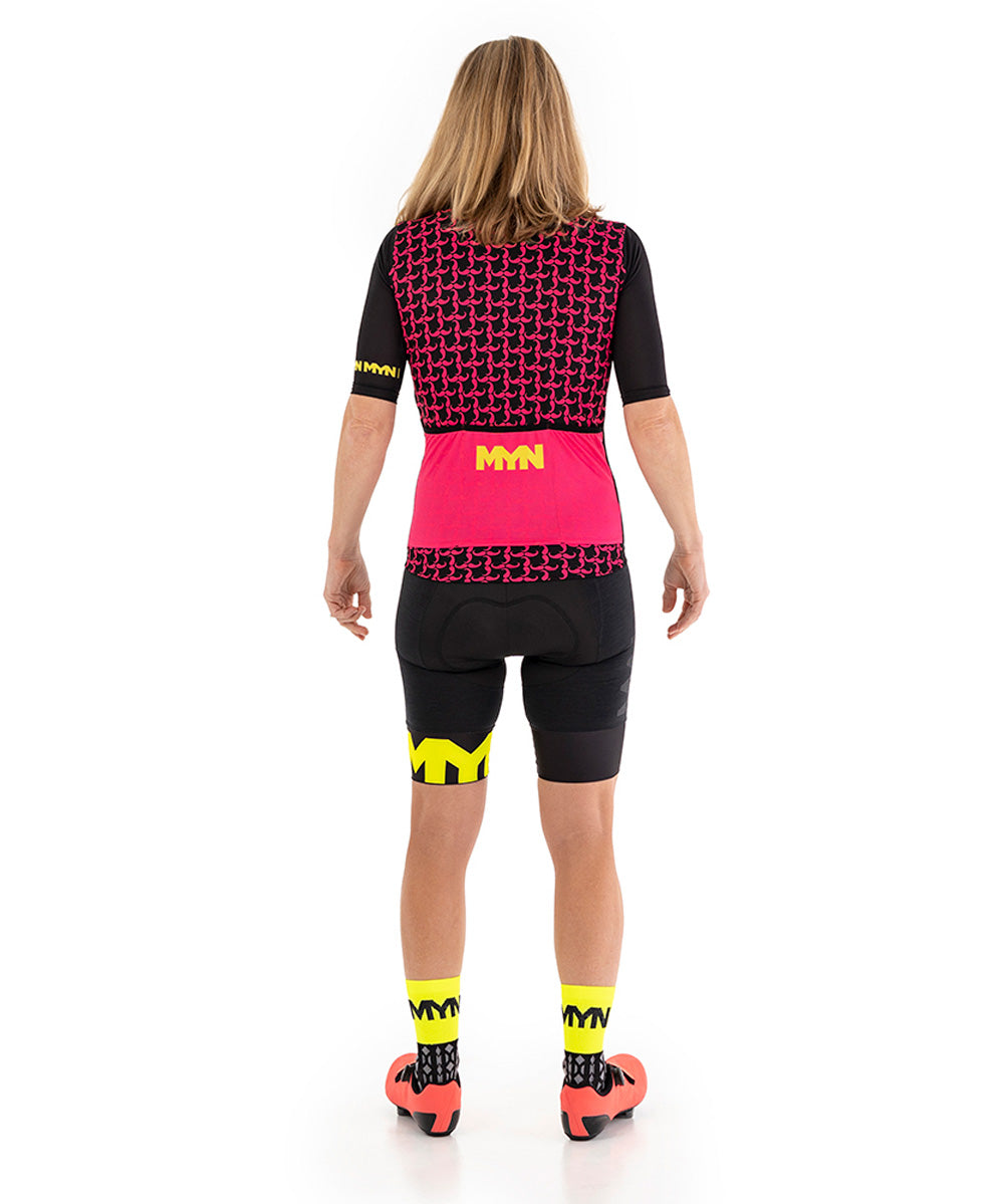 MYN Sport, BAFFO Women's Cycling Jersey - Pink