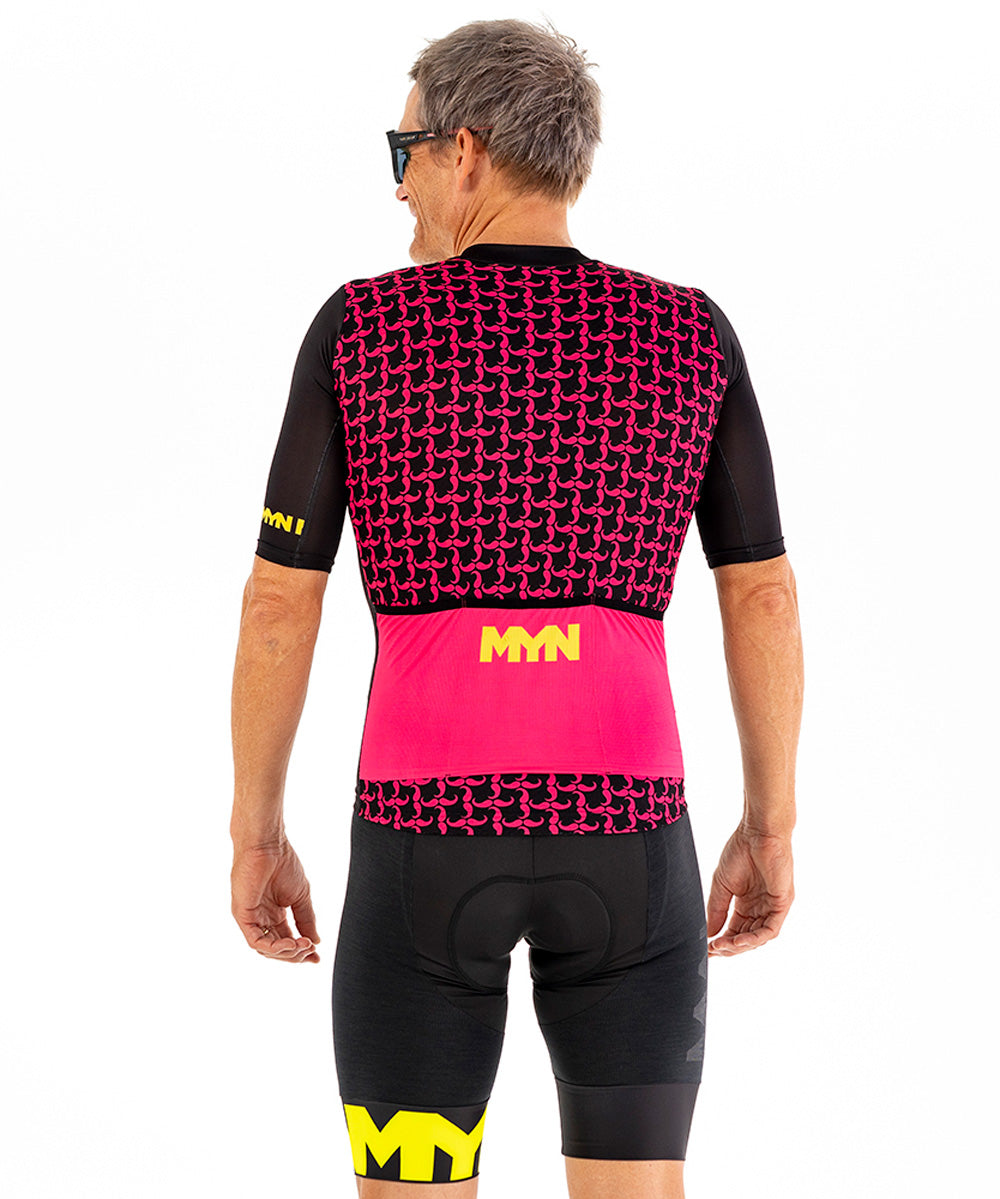 MYN Sport, BAFFO Men's Cycling Jersey - Pink