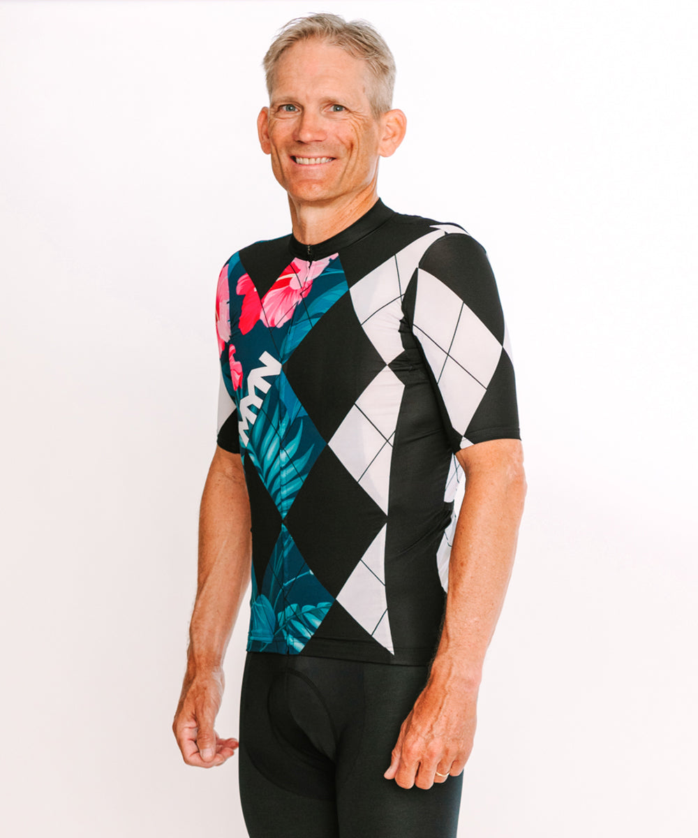 FLOWER Cycling Jersey for Men